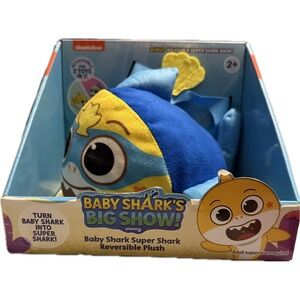 Baby Shark's Big Show! 2-in-1 Reversible Plush Baby Shark & Super Shark